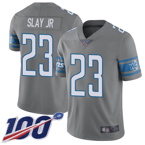 Detroit Lions Limited Steel Men Darius Slay Jersey NFL Football #23 100th Season Rush Vapor Untouchable